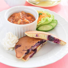 プチセレブ気分!? ブルーベリーヨーグルトパンケーキ♡