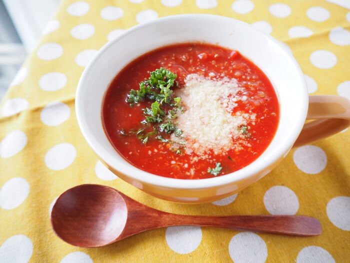 リメイクレシピ:冷凍編★キヌア入り簡単ミネストローネ