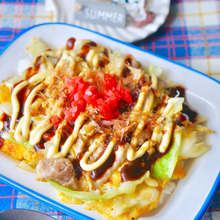 一度作ったら癖になる♪豚こま肉で!お好み焼き風たまご丼!!