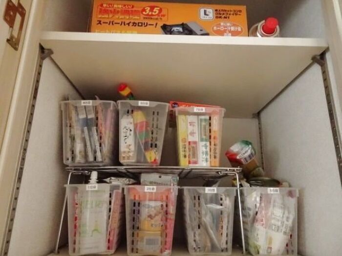 備蓄食品は、家族が普段からよく食べる物を