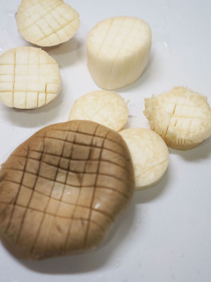 エリンギのカット方法