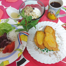 じめじめの朝はMarimekkoにお願いして、sweetなテイストで・・・・・