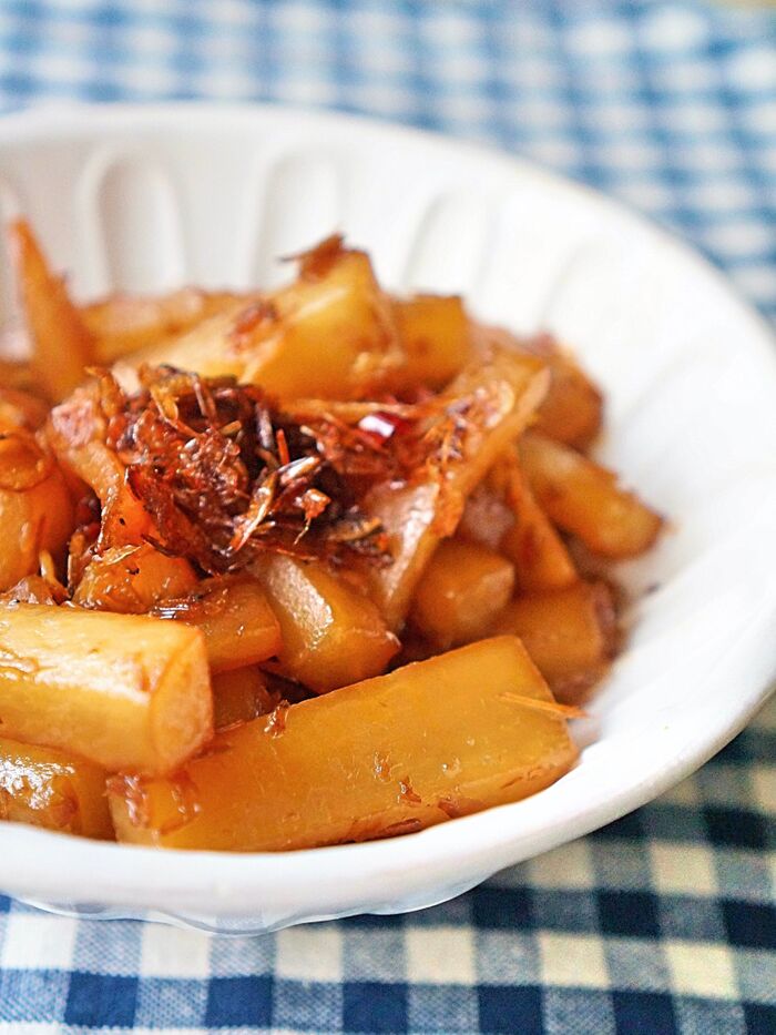 作り置きにもオススメ!干しあみえびと大根の中華風炒め!