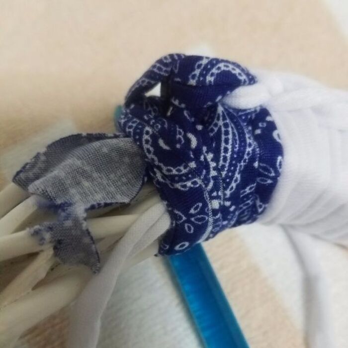 交互に編み進めて