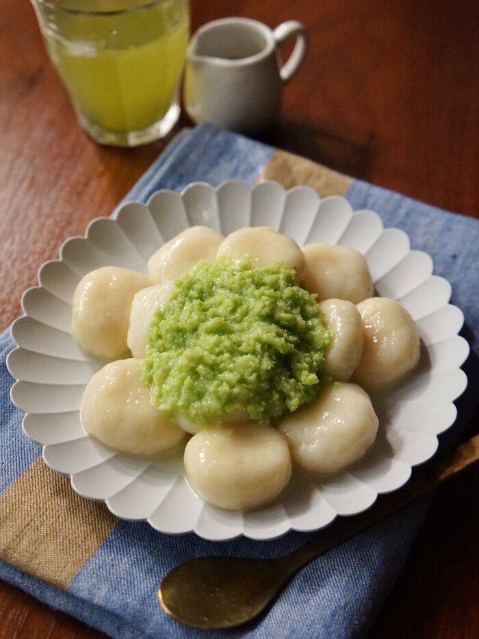 優しい甘さに癒される♡ずんだ白玉団子