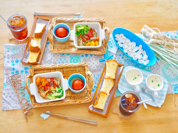 この日のメニューとテーブルコーディネート