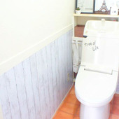 リメイクシートが剥がれた!1Fトイレ壁の張替え