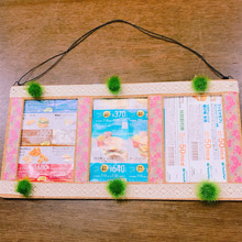 割引きチケットをムダにしない♬ アレンジフォトフレームの作り方