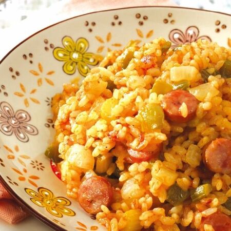 レッドカレーで作るジャンバラヤ