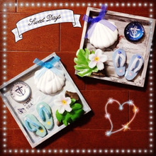 100均粘土を使って☆アロマストーンの夏アレンジ