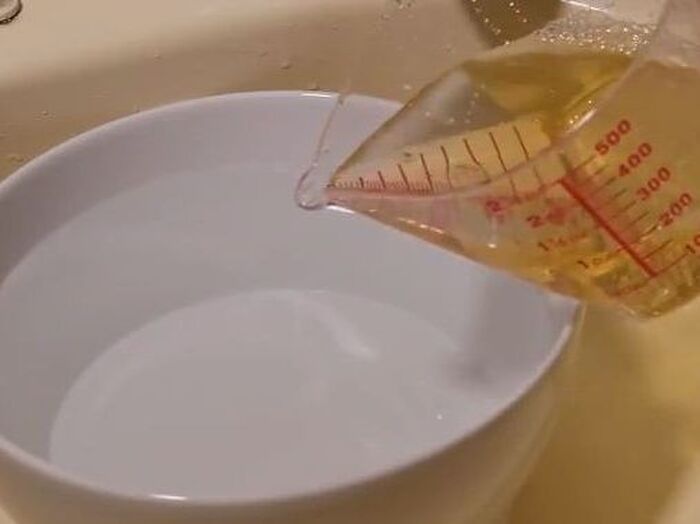 【裏技】1.水とお酢を入れる