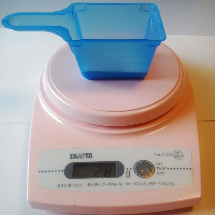1目盛り=約28g