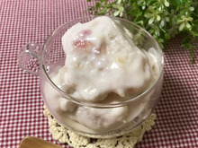 果物救済に⁉︎桃のフローズンヨーグルトアイス