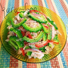 サラダチキンで旨っ!簡単ゴーヤイタリアン