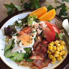 IKEAの冷凍パンケーキでカフェ風モーニング