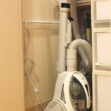 延長コードを掃除機の近くに♪