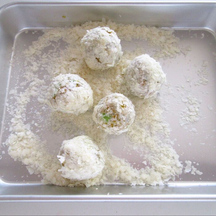 マッシュポテトの素をつける。