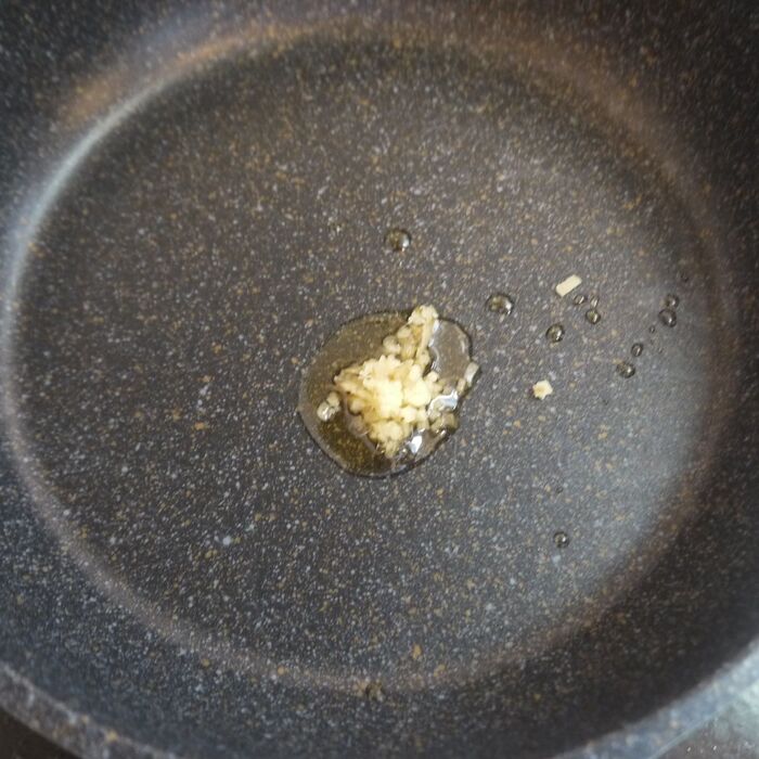 炒める準備