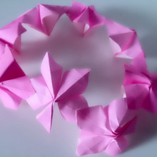 折り紙で簡単☆モアナ風 花かんむり