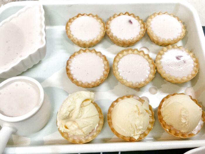 【工程】⑥盛り付け・アイス