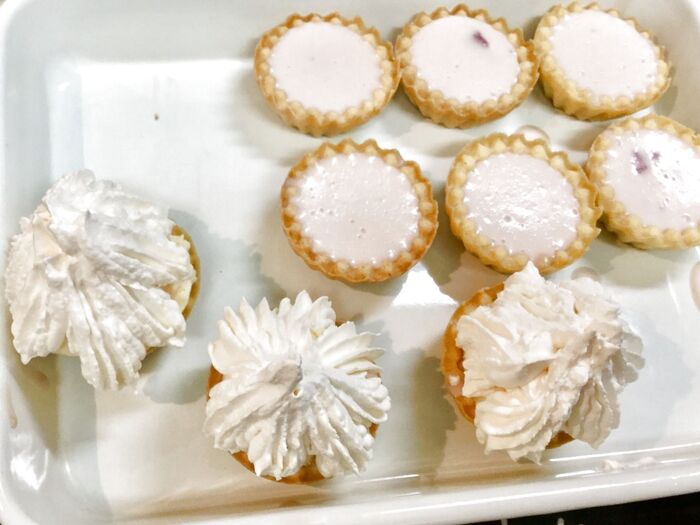 【工程】⑦盛り付け・ホイップクリーム