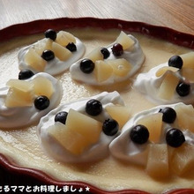 簡単とろとろ★桃のスコッププリン