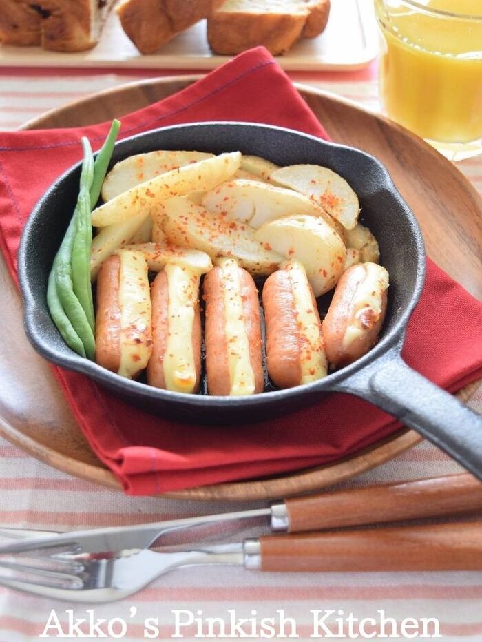 スキレットで簡単♡スパイスプラスで勝手にチョリソー♪