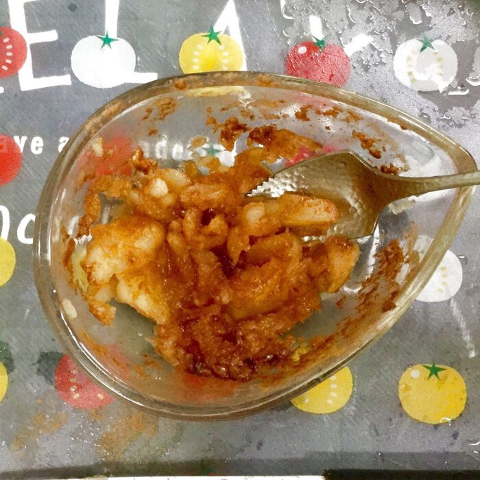 【工程】④レンジにかける