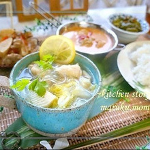 レモングラス香る♪ チキンと春雨のエスニックスープ