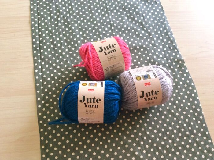 ダイソーの手芸材料を 使いました♪