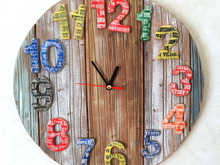 セリア木かるねんどで★きになる掛け時計の作り方★