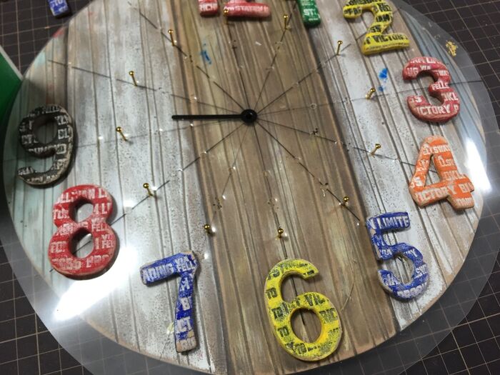 時計の数字の位置と、ちゃんと時間のわかる目安ピン