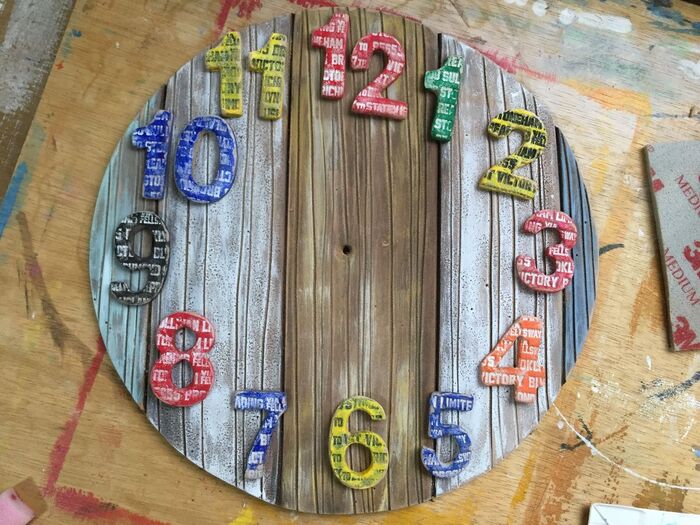 仮置きしながら数字の色も塗る