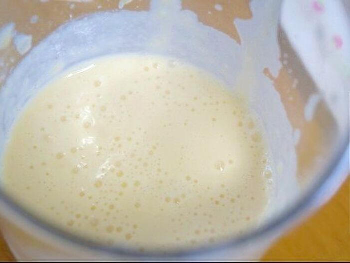 2.ミキサーにかける。