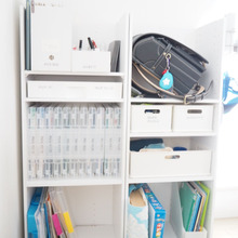 リビングでの学習を自らサクサクと! カラボでつくる学習ステーション