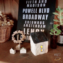 100均石粉粘土でお家型シェード♪