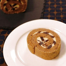 萌え断面♪きなこ*こしあんババロアロール