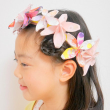 パパと娘で製作したモアナの花飾り