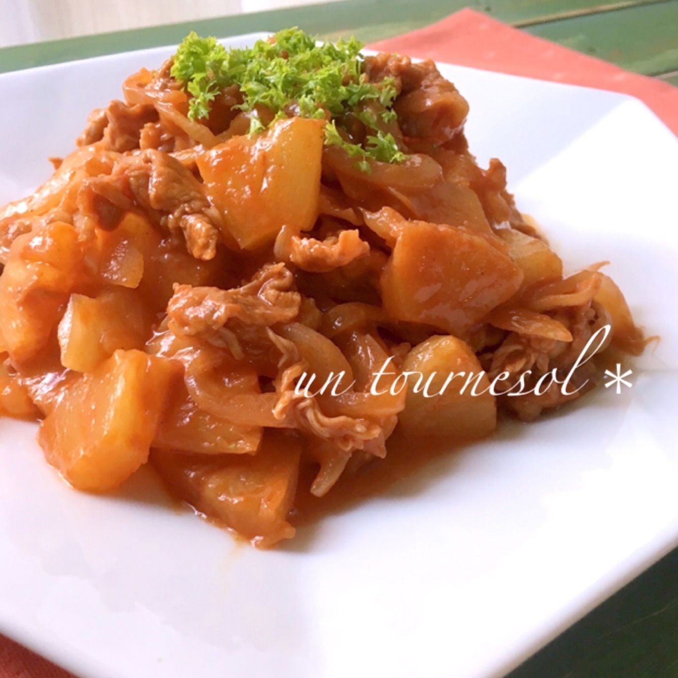 血行促進効果‼パパッと簡単♪トロピカルポークケチャップ