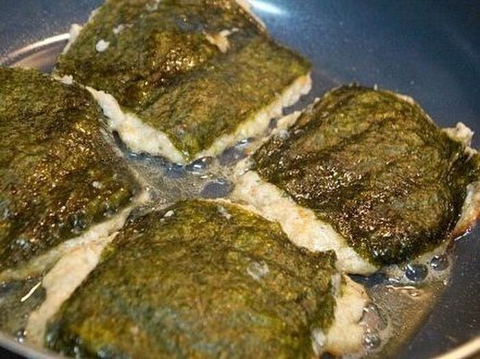 4.フライパンで焼く。