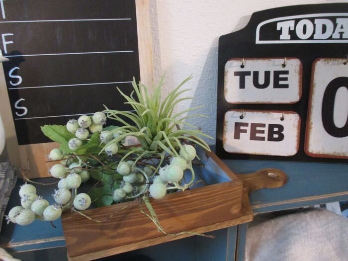 グリーンのディスプレイにも!