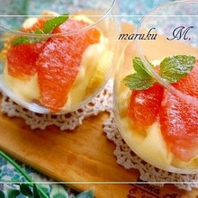 レンジで簡単『グラススイーツ』★フレッシュフルーツのトライフル