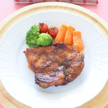 電子レンジでバーベキューチキン 耐熱皿に乗せるだけ!