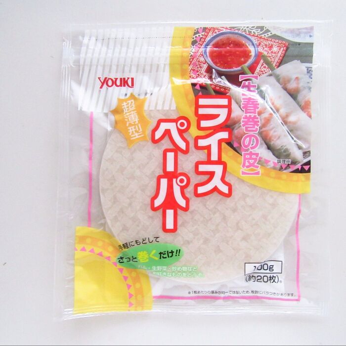 使用したライスペーパー。