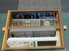 【セリアの木製トレイ】簡単リメイク♪ リモコン収納BOX