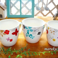 100均で♪ 北欧柄マグカップ3種類