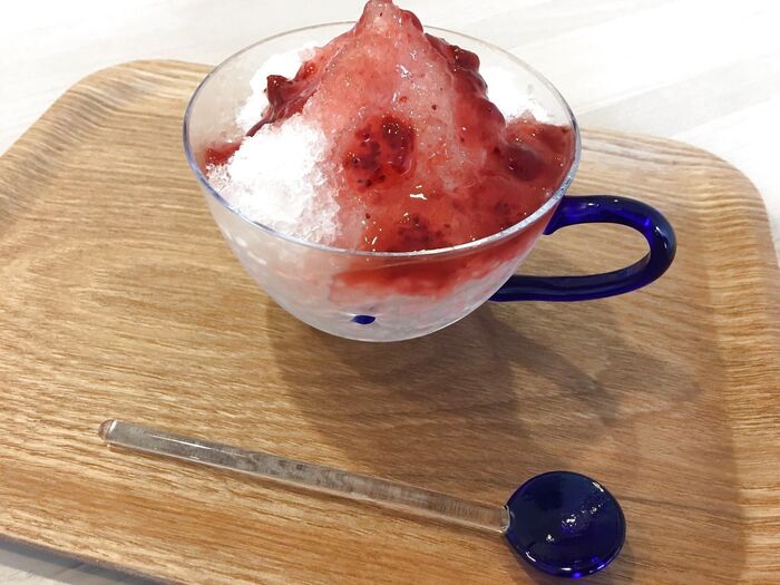 果肉たっぷりかき氷