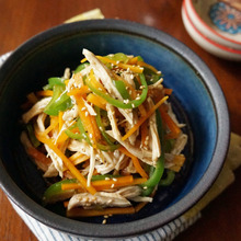 作り置き&お弁当にも!鶏肉入りボリューム満点ナムル