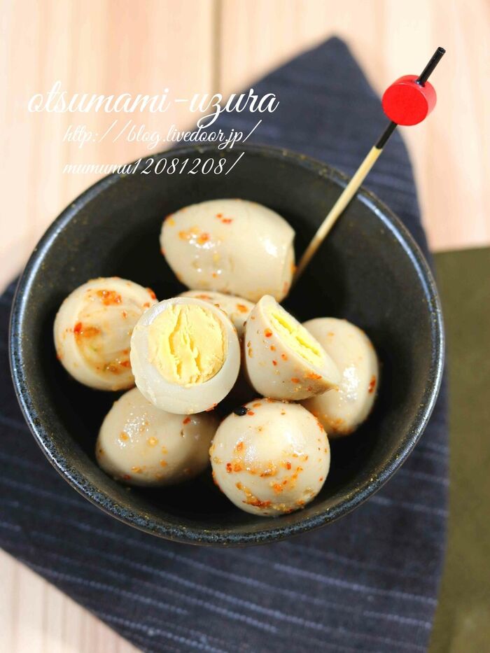 ピリ辛・おつまみうずら。