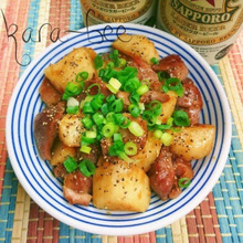 悶絶酒の供! 砂肝と長いもの焼肉のたれ炒め